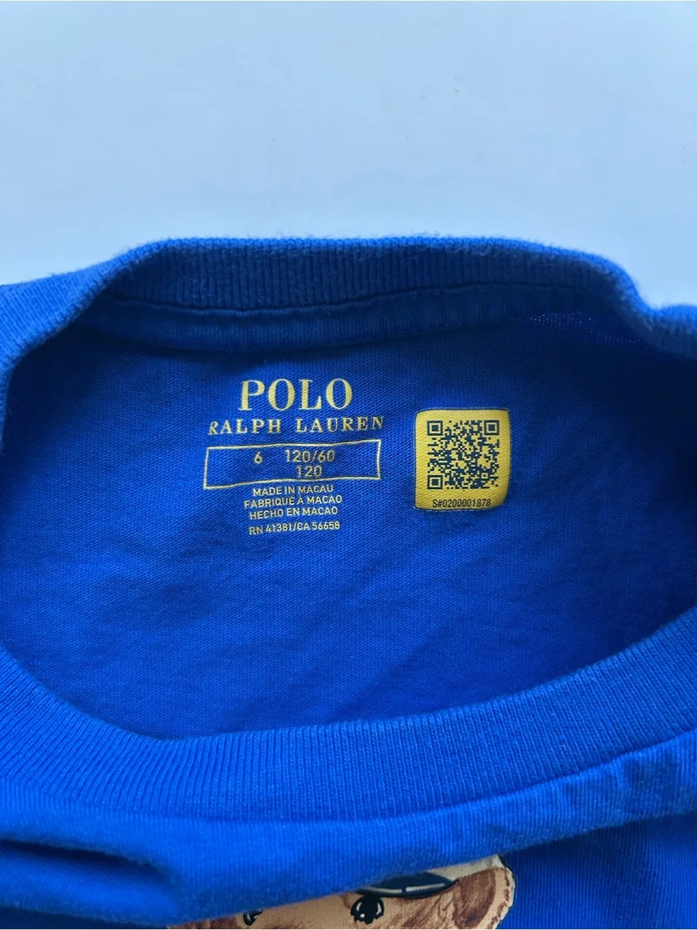 Ralph Lauren  Little Boys Polo Bear Cotton Jersey Long-Sleeve Tee